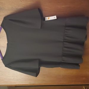 Apt. 9 Black Peplum Blouse